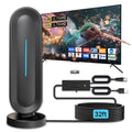 2026 Indoor Digital TV Antenna for Smart/Old TV – Long Range HD Digital Antenna with Amplifier, Free Local Channels, Easy Setup, Supports 4K/1080P HDTV, Perfect for Home, RV, Camping(32ft)