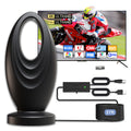 2026 Upgraded 2200+ Miles Range Digital TV Antenna, Indoor 360° Signal Amplified HDTV Antenna Supports 4K 1080P Local Channels for Home RV Camping - 32ft Cable