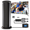 2026 Upgraded Long Range Digital TV Antenna, Indoor Outdoor Amplified HDTV Antenna with Signal Booster for Smart TV and 4K Local Channels, 35ft Thick Coaxial Cable
