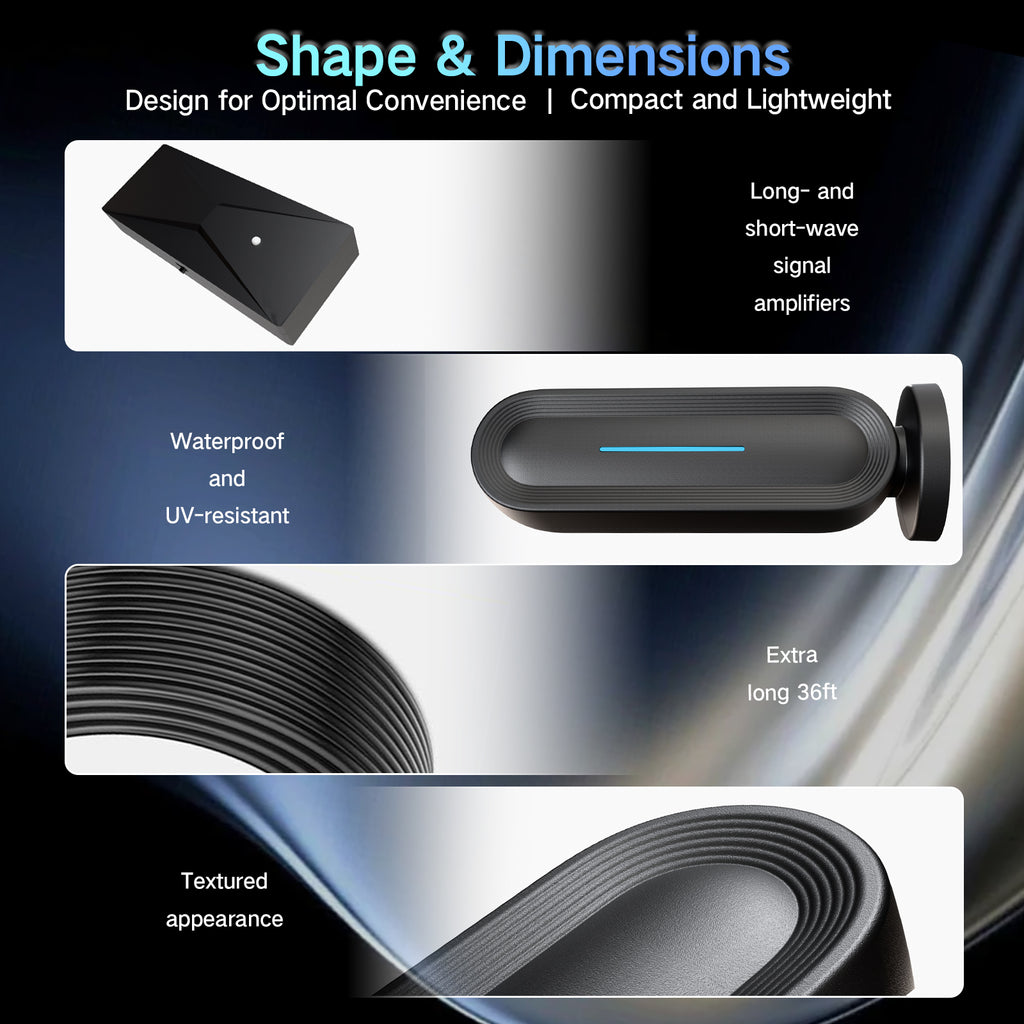 2026 Indoor Digital TV Antenna for Smart/Old TV – Long Range HD Digital Antenna with Amplifier, Free Local Channels, Easy Setup, Supports 4K/1080P HDTV, Perfect for Home, RV, Camping(32ft)